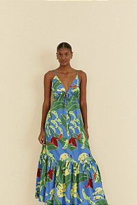 VESTIDO CROPPED FOLHA DE BANANA FARM