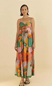 VESTIDO CROPPED JAQUITAS LARANJA VARSOVIA FARM