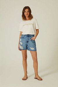 SHORT JEANS BLUE DESTROYED-MARIA FILÓ