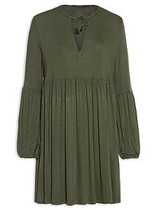 VESTIDO CURTO RODADO LEVE VERDE BROTO-MARIA FILÓ