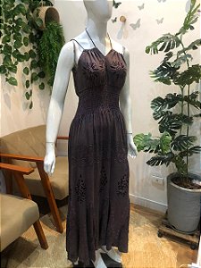 VESTIDO LONGO Roxo INDIANO- Palak