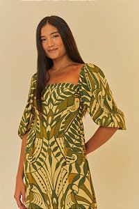 VESTIDO RENDEIRA AMARELO NECTAR FARM- VERÃO 2025