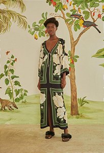 VESTIDO LONGO LENÇO PRISCILA FARM - VERÃO 2025