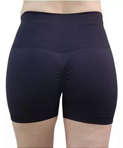 Short Preto Legging Academia Yoga Levanta Bumbum