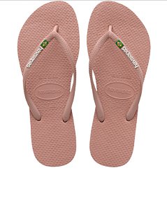 Chinelo Havaianas Slim Brasil Rosa Crocus