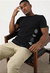 CAMISETA COLCCI LOS ANGELES PRETA