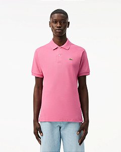CAMISA POLO MASCULINA LACOSTE ROSA