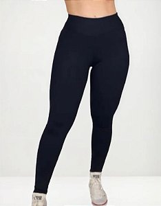 Calça Legue Preta Estilosa Com Conforto Calça Leggin