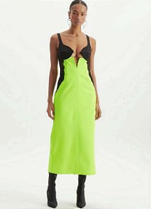 Vestido Super Midi com Fenda 02526- LANÇA PERFUME