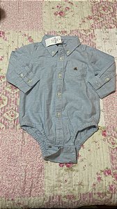 Camisa Bebê GAP Body Azul Claro