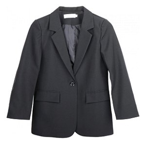 Blazer Preto Básico Feminino- MNG
