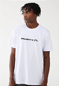 Camiseta Rusty Reta Slik Mc Stick Branca