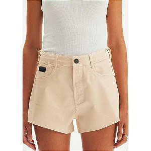 Short Sarja Comfort High Lança Perfume - Bege