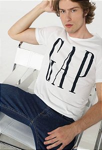 Camiseta GAP Logo Branca