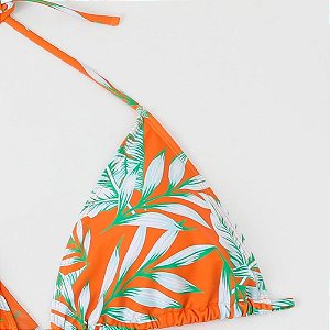 Biquíni Cortininha Estampa Tropical