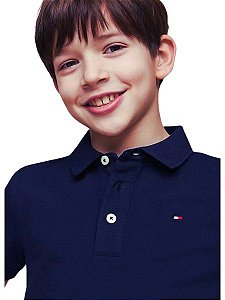 Polo Tommy Hilfiger Infantil Marinho XL