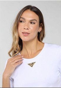 Camiseta Feminina Lança Perfume Branca