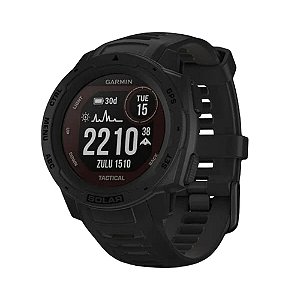 Monitor Cardíaco de Pulso com GPS Garmin Instinct Tactical Solar Preto