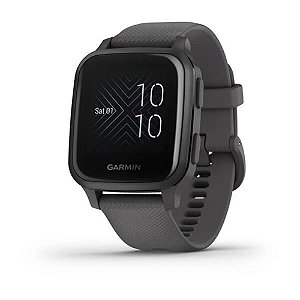 Smartwatch e monitor cardíaco de Pulso e GPS Garmin Venu Sq Cinza