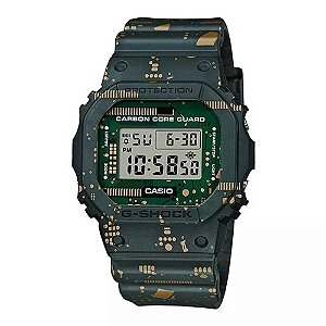 Relógio Casio G-Shock DWE-5600CC-3DR Circuit Board Camouflage Carbon Core Guard