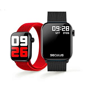 Relógio Smartwatch Seculus Troca Pulseira 17001MPSVPL1 - Preto
