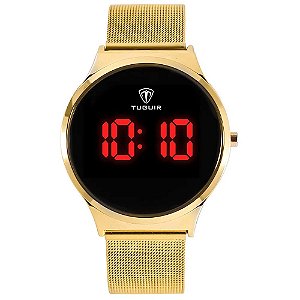 Relógio Feminino Tuguir Digital TG107 – Dourado.