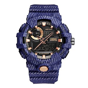 Relógio Masculino Weide AnaDigi WA3J8007 – Azul