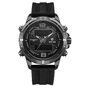 Relogio Masculino Weide AnaDigi A11018 Preto e Cinza