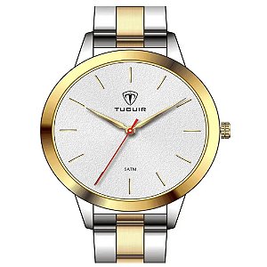 Relógio Feminino Tuguir Analógico TG151 – Prata e Dourado