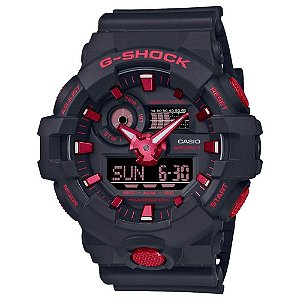 Relógio Casio G-Shock Masculino GA-700BNR-1ADR Ignite Red.