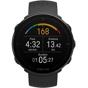 Relógio Smartwatch e Monitor Cardíaco de Pulso e GPS POLAR VANTAGE M - Preto