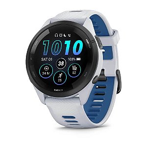Relógio Smartwatch e Monitor Cardíaco de Pulso e GPS Garmin Forerunner 265 Music