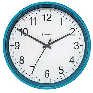 Relógio de Parede Herweg 6101-267 Redondo 22cm Turqueza