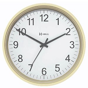 Relógio de Parede Herweg 6101-324 Quartz Redondo 22cm Pinus