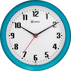 Relógio de Parede Herweg 6102-267 Redondo 22cm Turqueza