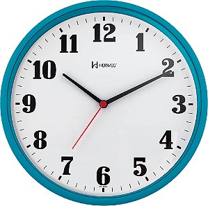 Relógio de Parede Herweg 6126-267 Redondo 26cm Turqueza