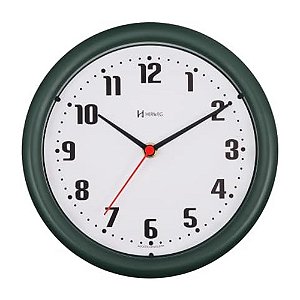 Relógio de Parede Herweg 6102-336 Quartz Redondo 22cm Verde
