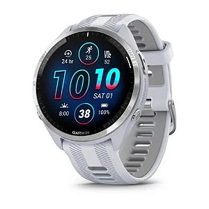 Relógio Smartwatch e Monitor Cardíaco de Pulso e GPS Garmin Forerunner 965 Branco