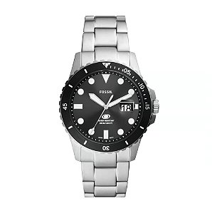 Relógio Fossil Masculino Fossil Blue Prata - FS6032/1KN