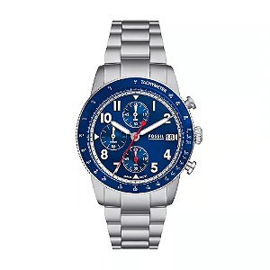 Relógio Fossil Masculino Sport Tourer Prata - FS6047/1KN
