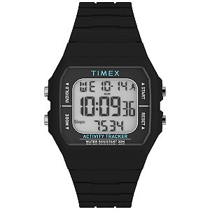 Relógio Timex  Digital Contador de Passos Preto TW5M55600