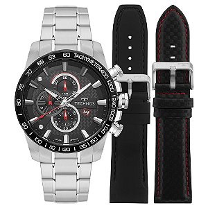 Relógio Technos Masculino Carbon Troca Pulseira OS1ABS/T1P