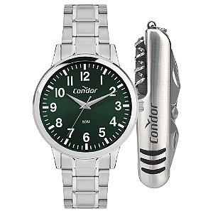 Kit Condor Masculino Dia A Dia Prata CO2035NRK/K4V