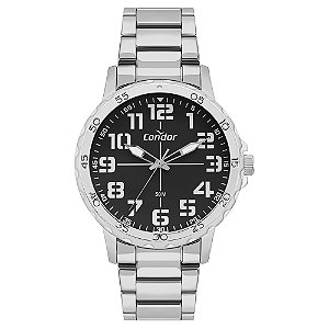 Relógio Condor Masculino Militar Prata - CO2035NRU/4P