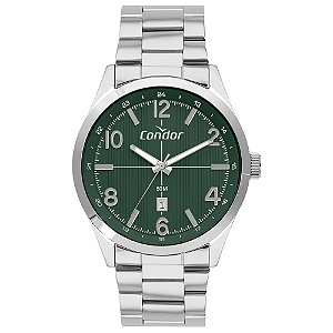 Relógio Condor Masculino Dia A Dia Prata -CO2115MXR/4V
