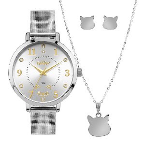 Kit Condor Feminino Mimos E Sutilezas Prata - CO2035NTM/K4K