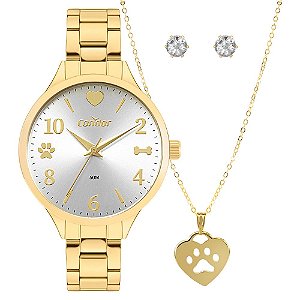 Kit Condor Feminino Mimos E Sutilezas Dourado - CO2035NTO/K4K