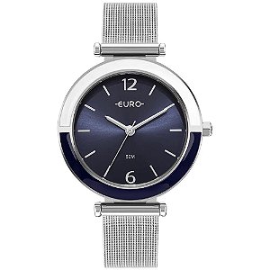 Relógio Euro Feminino Glitz Prata - EU2035YXR/4A