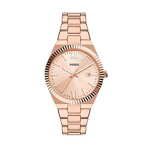 Relógio Fossil Feminino Scarlette Rosé - ES5258/1JN