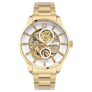 Relógio Technos Masculino Automatico Dourado - G3265AQ/1K